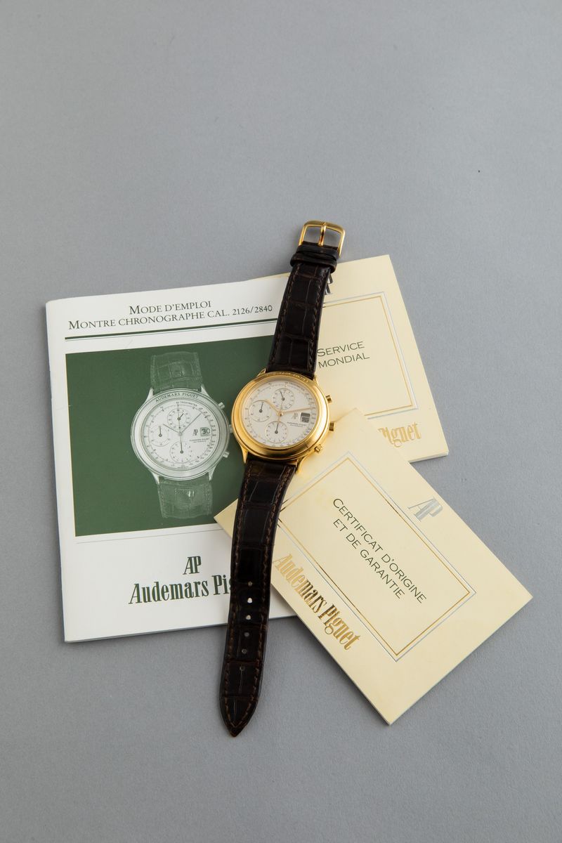 Audemars Piguet - Huitième in Oro Giallo 18k, Ref Ba25664, Automatico con Datario. Accompagnato d...