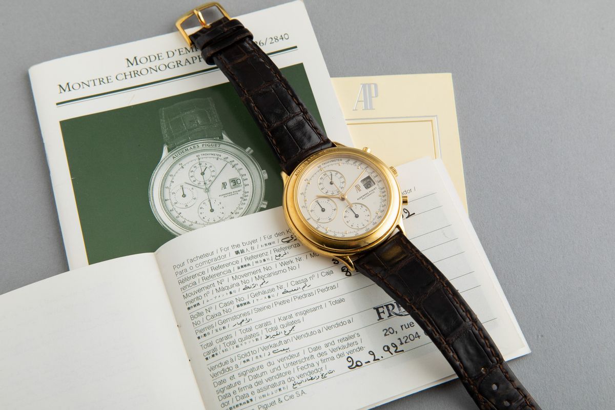 Audemars Piguet - Huitième in Oro Giallo 18k, Ref Ba25664, Automatico con Datario. Accompagnato d...
