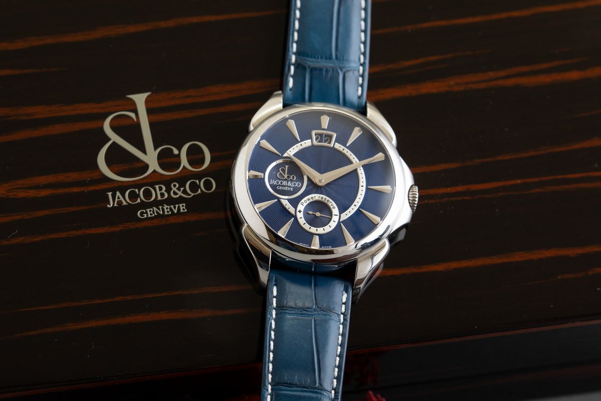 Jacob & Co - Big Date, in Acciaio Carica Manuale con Data e Indicazione della Riserva di Carica. ...