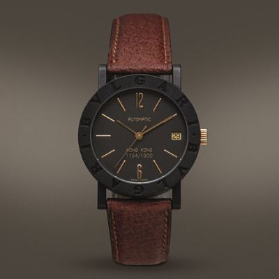 Bulgari - Carbongold Edizione Limitata per Hong Kong con Movimento Automatico a Vista e Datario