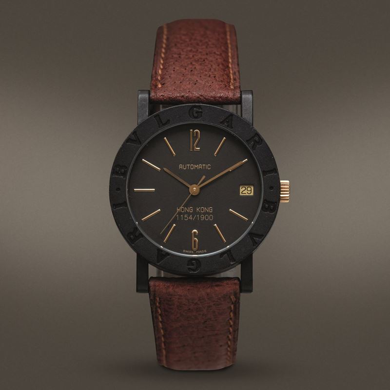 BULGARI - Carbongold edizione limitata per Hong Kong con movimento automatico a vista e datario  - Auction Wrist and Pocket Watches - Cambi Casa d'Aste