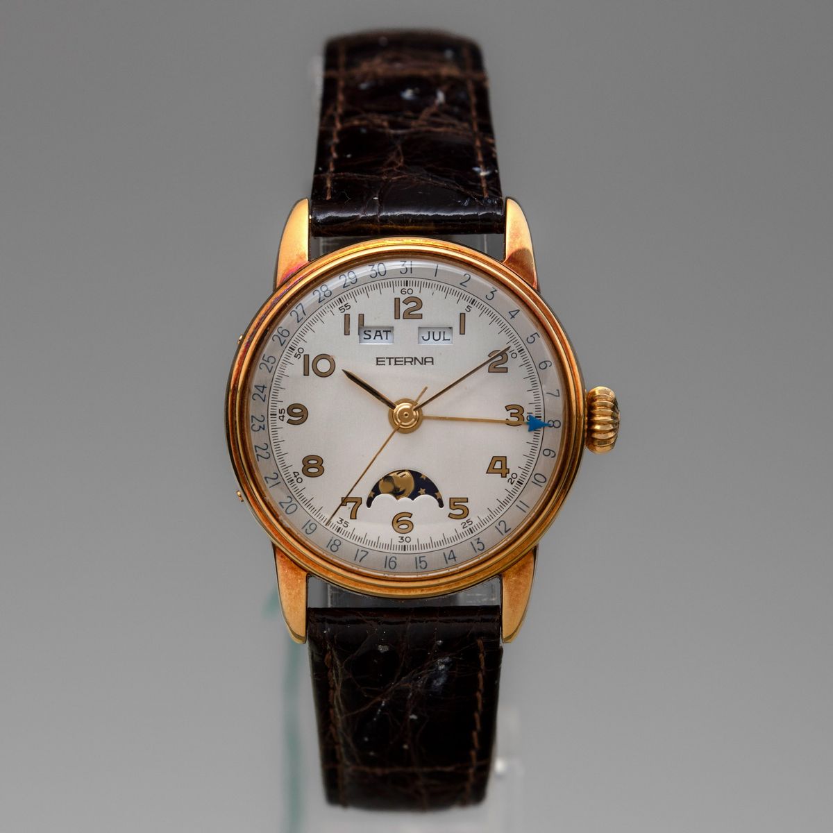 Eterna - Les Historiques Calendario Completo con Fasi Lunari, Quadrante Bitonale con Numeri Arabi...