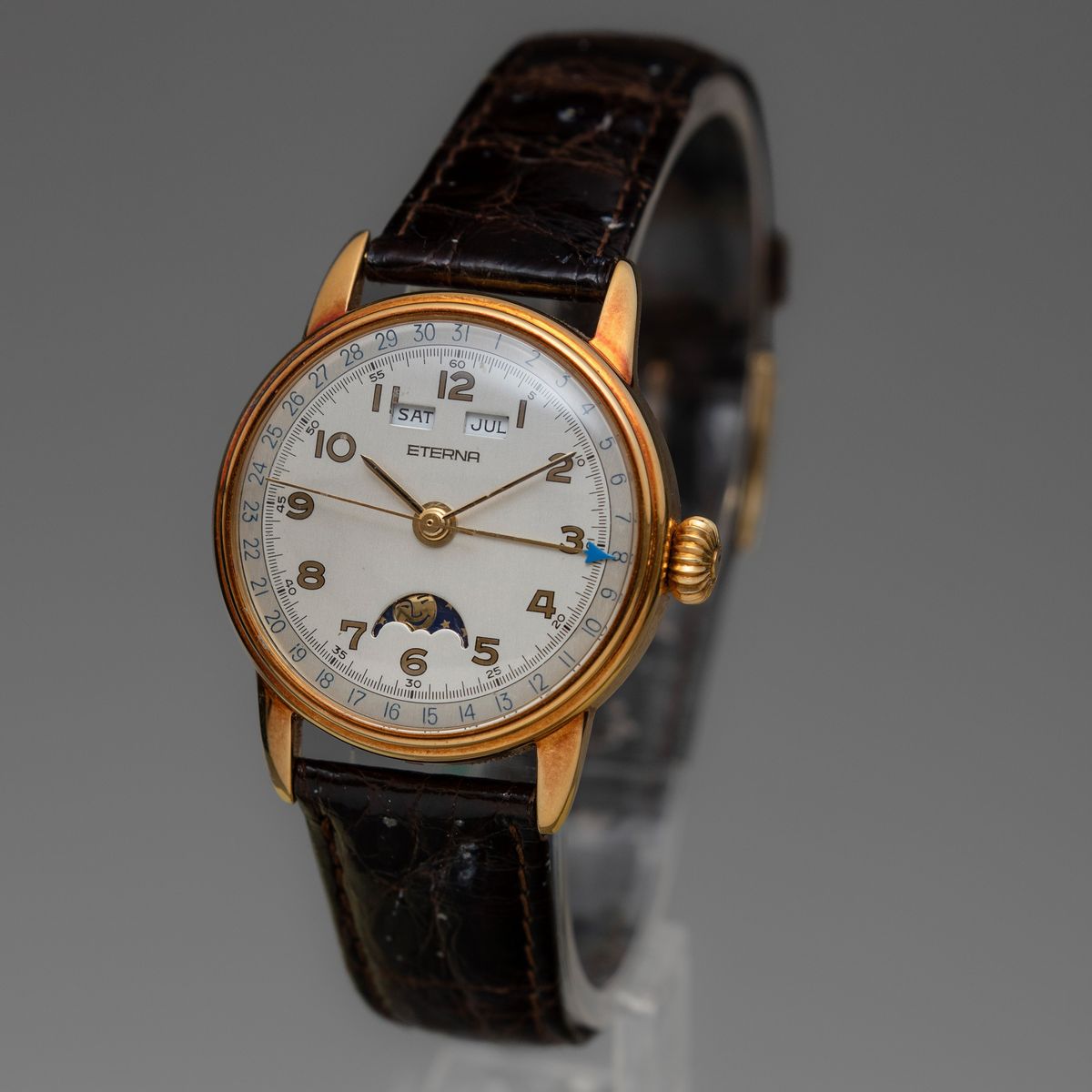 Eterna - Les Historiques Calendario Completo con Fasi Lunari, Quadrante Bitonale con Numeri Arabi...