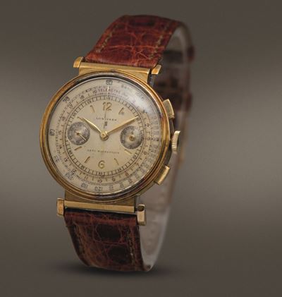 Longines - Cronografo con Ritorno in Volo Calibro 13zn in Oro Giallo 18k con Quadrante "sandwich"...