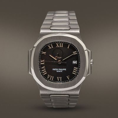 Patek Philippe - Nautilus "comet" Ref 3710 in Acciaio con Datario e Indicazione della Riserva di ...