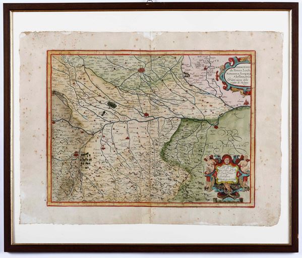 Giovanni Antonio Magini - Territorio di Pavia, Losd, Novarra, Tortona, Alessandria... Bologna, 1620 - 1630
