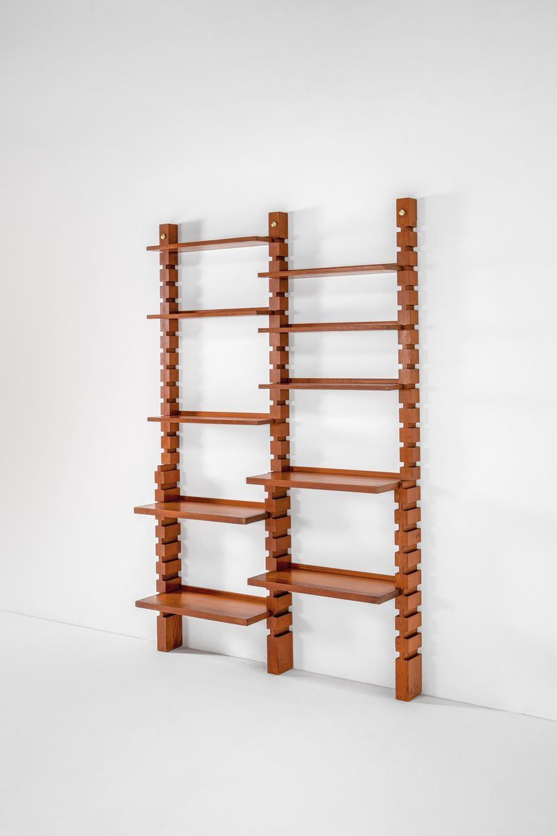 Ignazio Gardella : Two-bay bookcase.  - Auction Fine Design - Cambi Casa d'Aste
