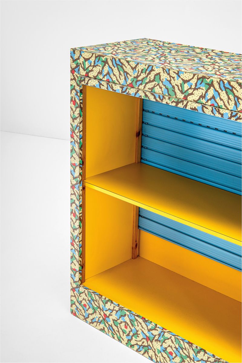 Paola Navone - Studio Alchimia - Raro Mobile Contenitore Mod. Tin 530