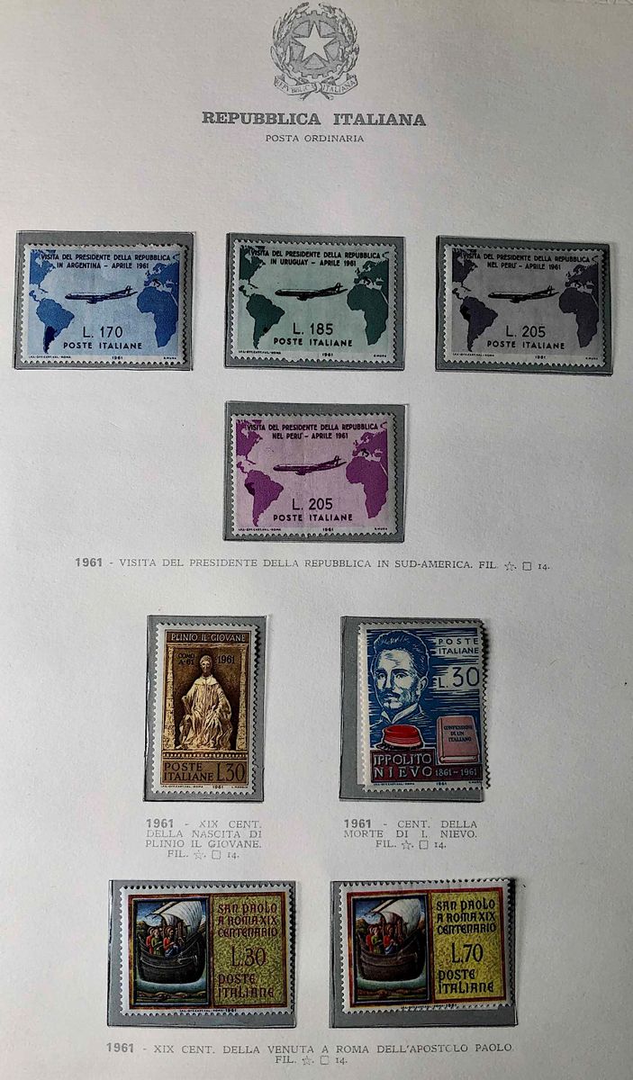1945/68, Repubblica Italiana, Collezione Completa.