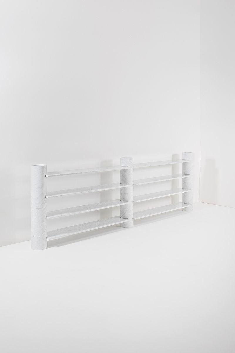Angelo Mangiarotti : Large bookcase mod. Loico  - Auction Fine Design - Cambi Casa d'Aste