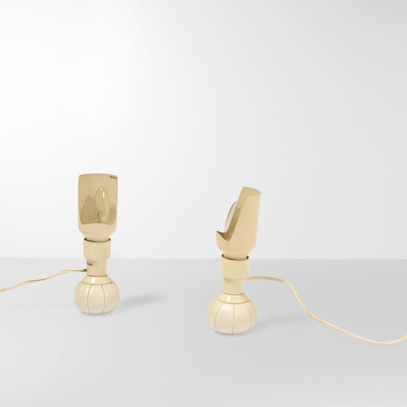 Gino Sarfatti : Coppia di lampade da tavolo mod. 600/g  - Auction Design Lab - Cambi Casa d'Aste