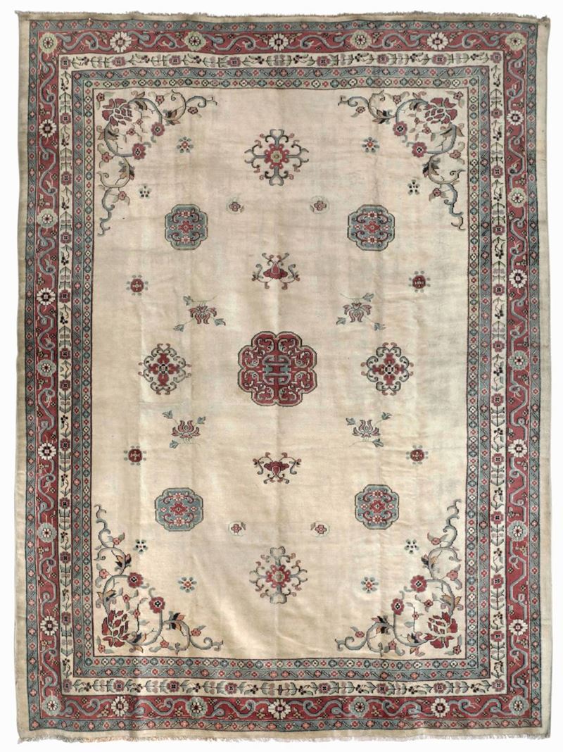 Tappeto Smirne, Anatolia fine XIX inizio XX secolo  - Auction Antique Carpets - Cambi Casa d'Aste