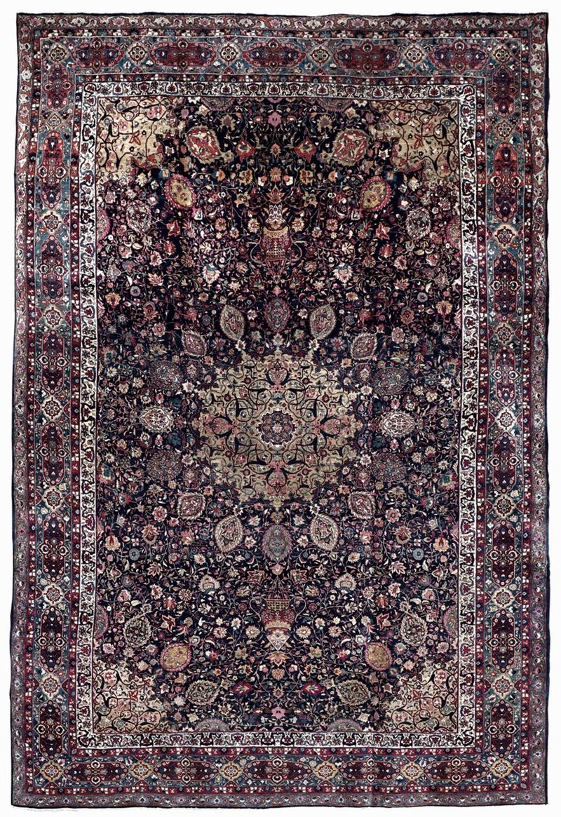 Grande tappeto Isfhan, Persia fine XIX secolo  - Asta Tappeti Antichi - Cambi Casa d'Aste