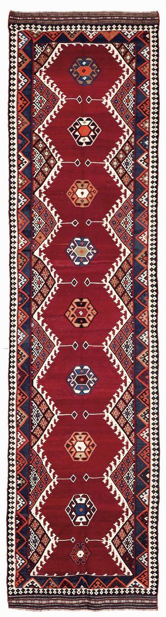 Kilim Quashqa'i sud Persia inizio XX secolo  - Auction Antique Carpets - Cambi Casa d'Aste