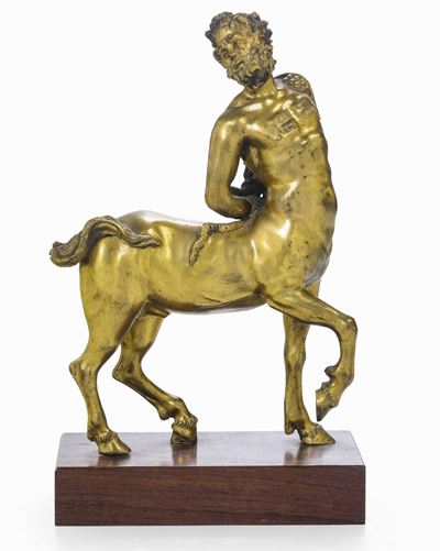 Centauro “furietti”. Bronzo Fuso e Dorato. Fonditore Italiano XIX-XX Secolo
