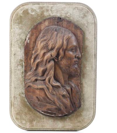 Bassorilievo Ligneo Raffigurante Cristo. Scultore del XVIII Secolo