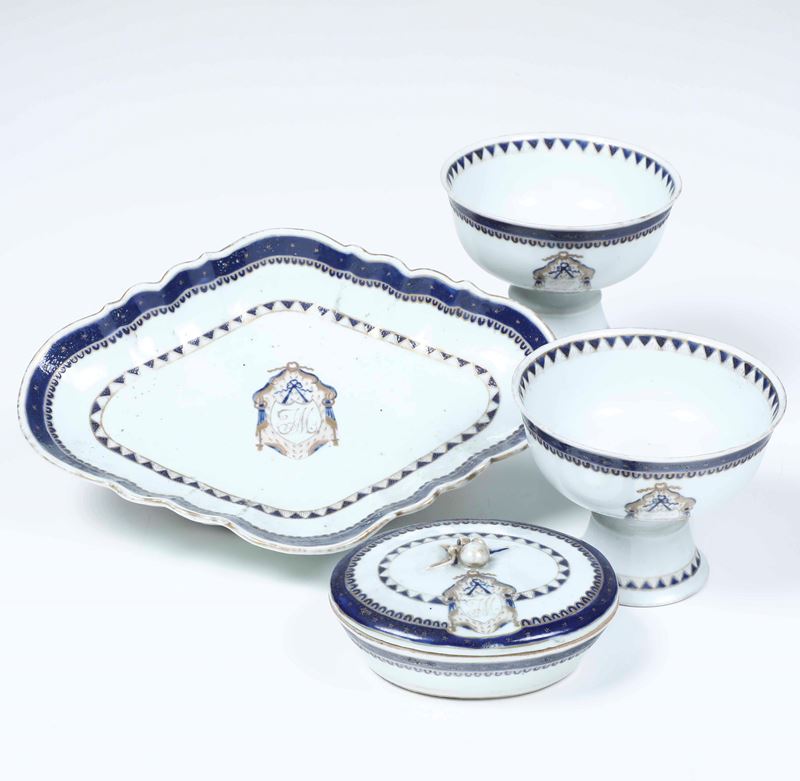 Four porcelain items, China, Qing Dynasty  - Auction Asian Art - Cambi Casa d'Aste