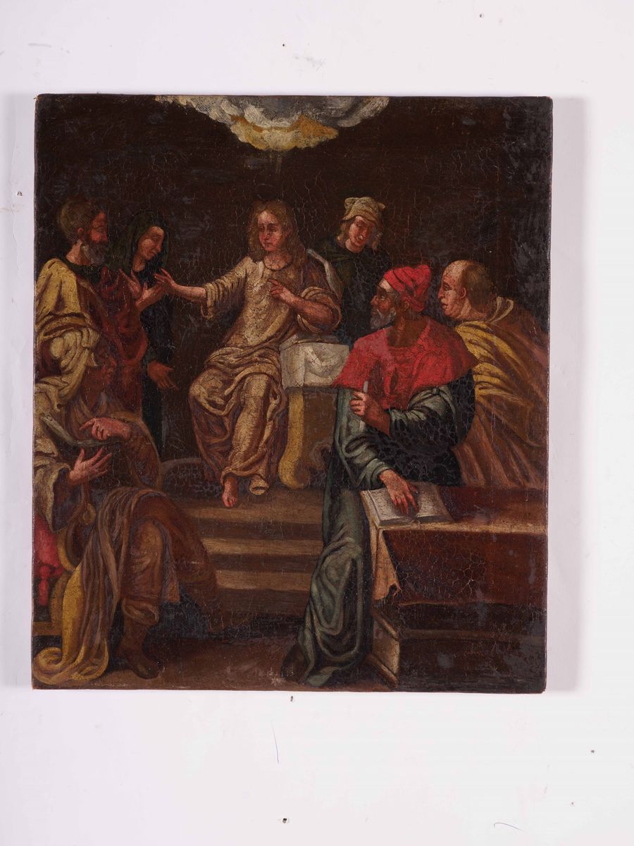 Scuola del XVIII Secolo Coppia di Scene Sacre