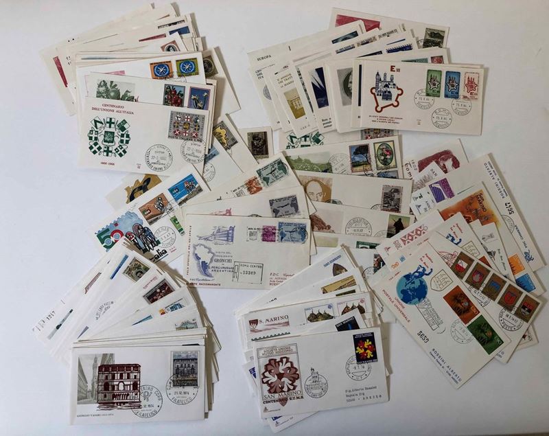 1960/1990, First Day Covers, oltre 1000 buste.  - Auction Philately - Cambi Casa d'Aste