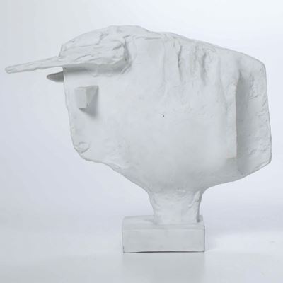 Scultura con Testa di Toro Francia, Limoges, Manifattura Haviland, 1964 Circa Scultore: Maurice L...