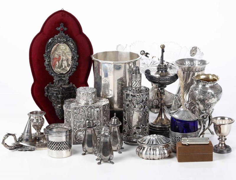 Lotto di piccoli oggetti in argento. Differenti manifatture italiane del XX secolo  - Auction Silvers | Cambi Time - Cambi Casa d'Aste