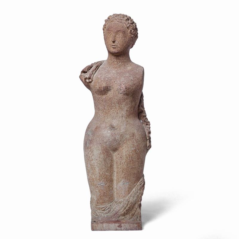 Giovanni Servettaz : Figura femminile, 1940 ca.  - Auction Sculpture of 19th and 20th Century - Cambi Casa d'Aste