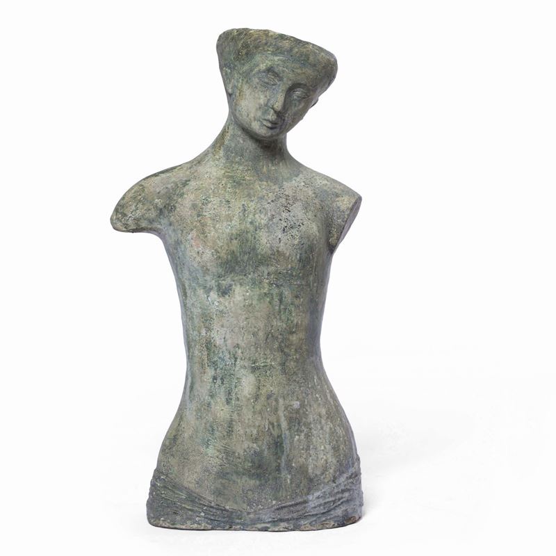 Giovanni Servettaz : Figura femminile, 1940 ca.  - Auction Sculpture of 19th and 20th Century - Cambi Casa d'Aste