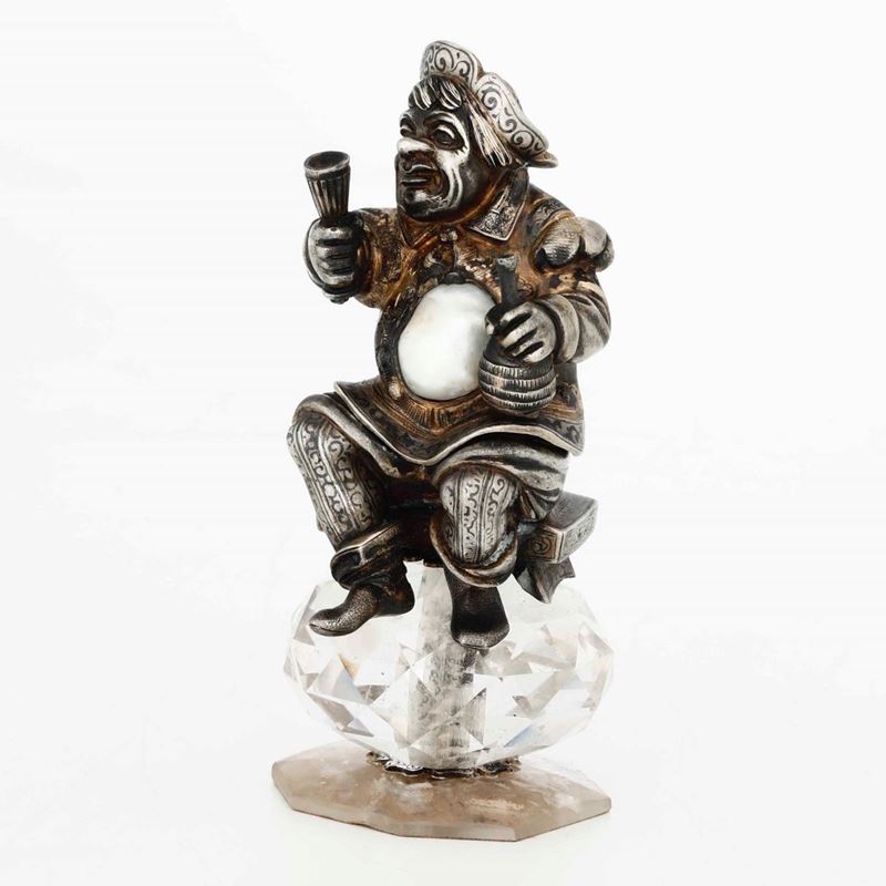 Porta incenso a forma di personaggio popolare in argento e madreperla, Germania XIX secolo  - Auction Silvers | Cambi Time - Cambi Casa d'Aste