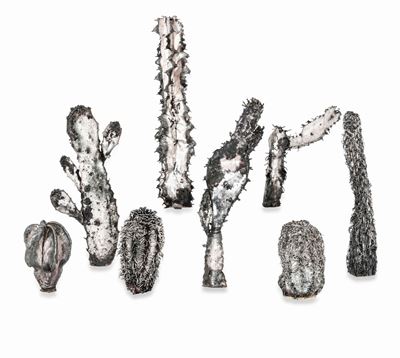 Otto Cactus in Argento 925. Maison Mario Buccellati, Italia XX Secolo