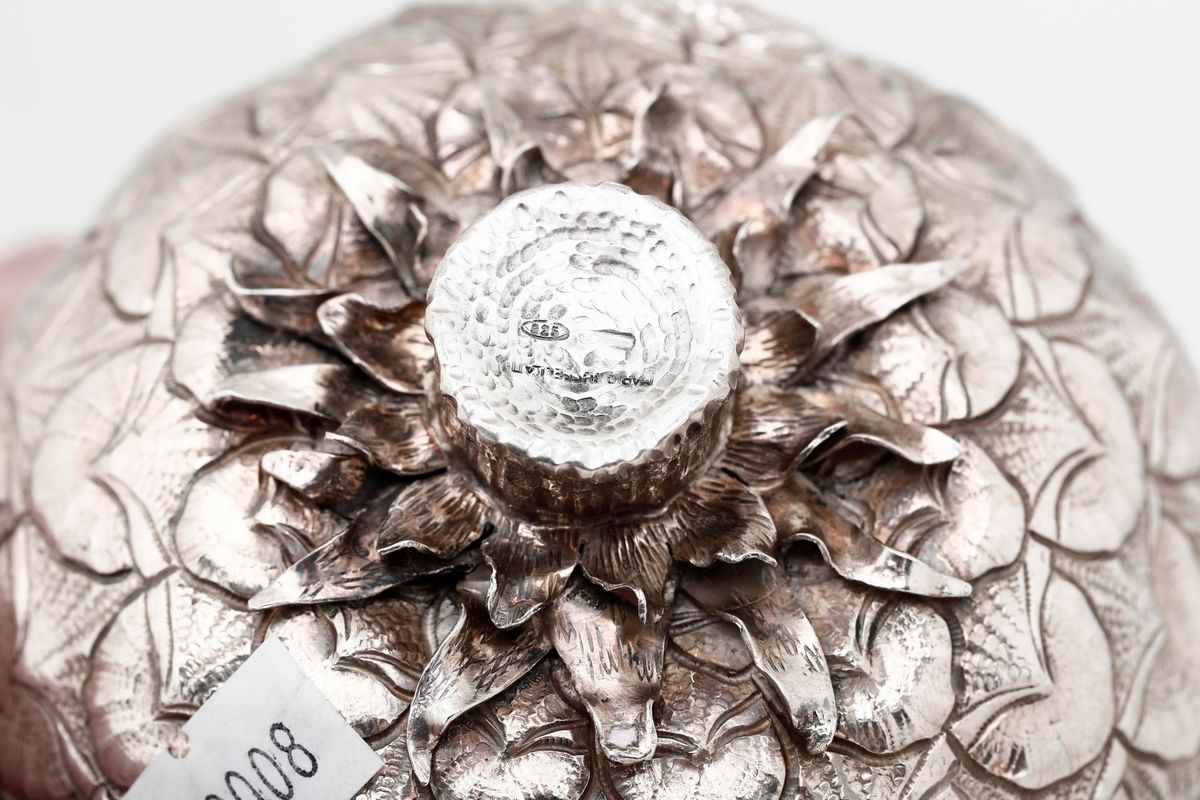 Insieme di Dieci Frutti in Argento 925. Maison Mario Buccellati, Italia XX Secolo