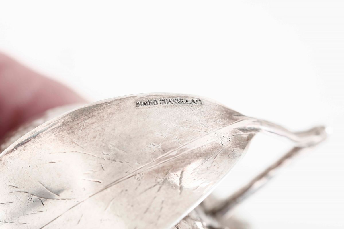 Insieme di Dieci Frutti in Argento 925. Maison Mario Buccellati, Italia XX Secolo