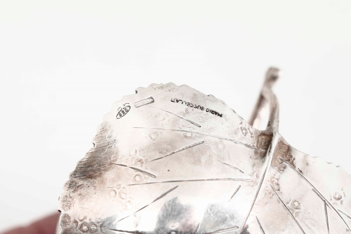 Insieme di Dieci Frutti in Argento 925. Maison Mario Buccellati, Italia XX Secolo