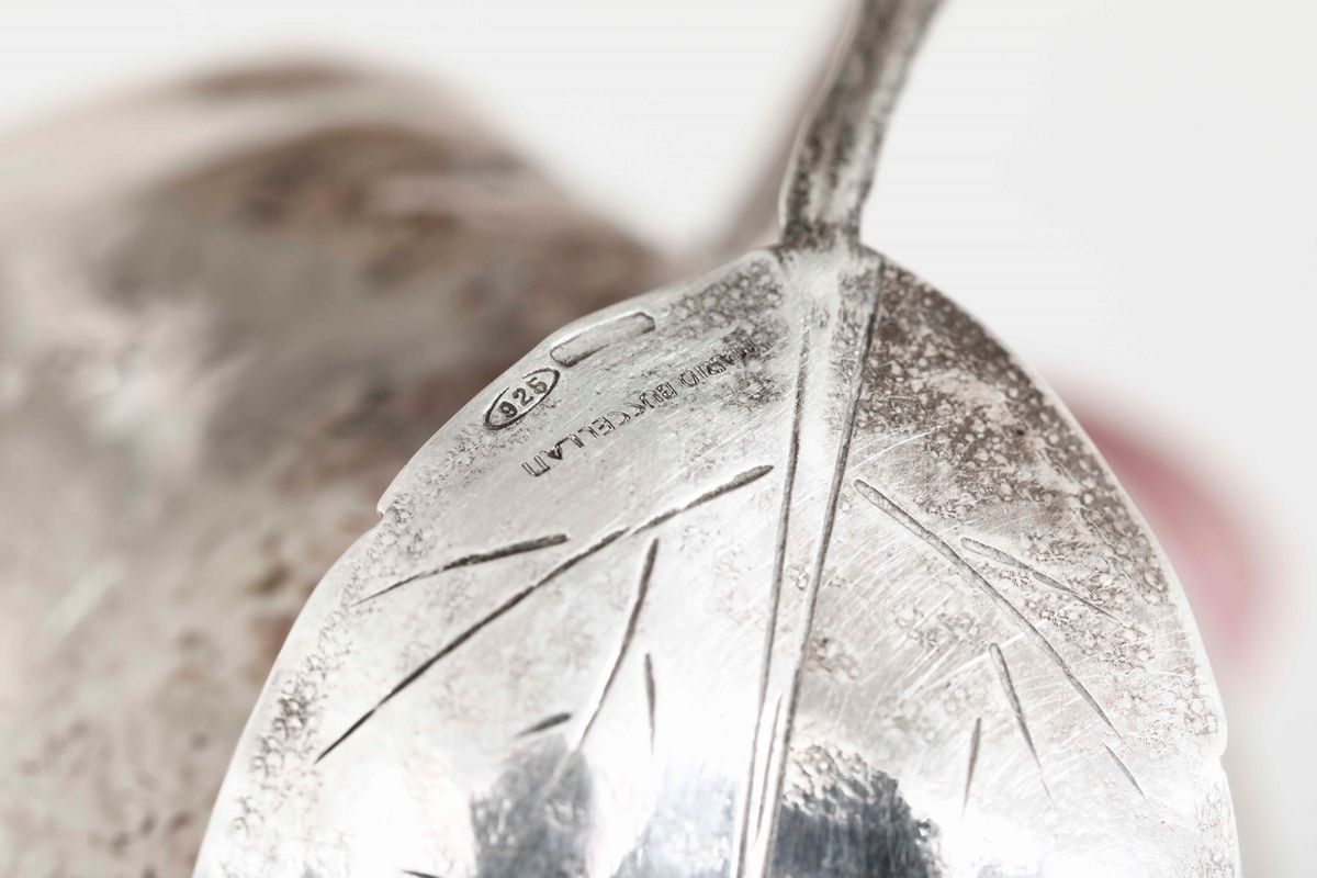 Insieme di Dieci Frutti in Argento 925. Maison Mario Buccellati, Italia XX Secolo