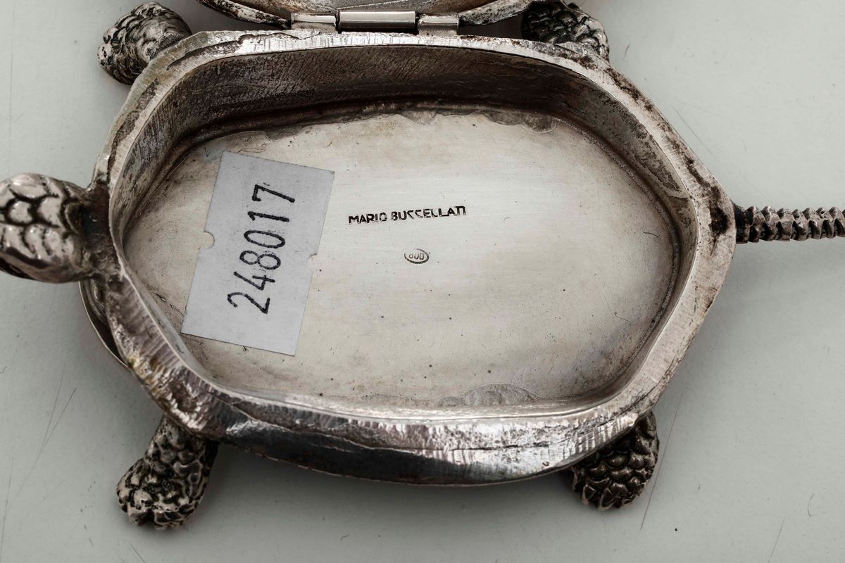 Bracciale Tartaruga LES POULETTES BIJOUX - Metallo Argentato Con Maglia Intrecciata, 10 Micrometri