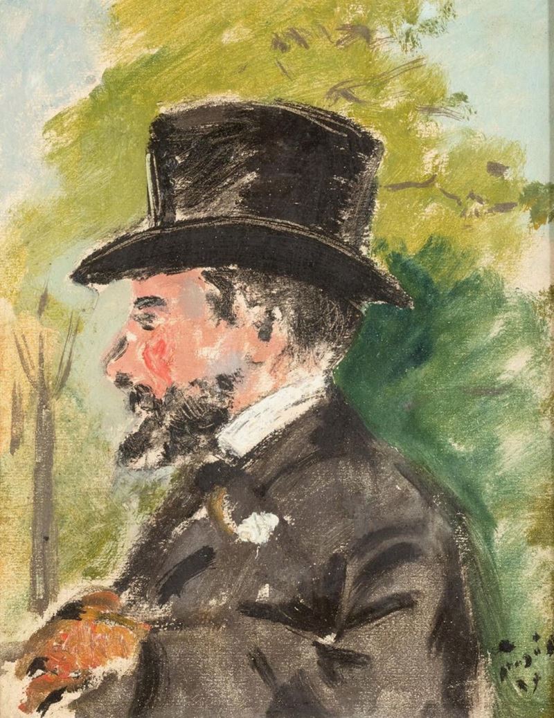 Filippo De Pisis - Omaggio a Manet Col Ritratto di Lautrec