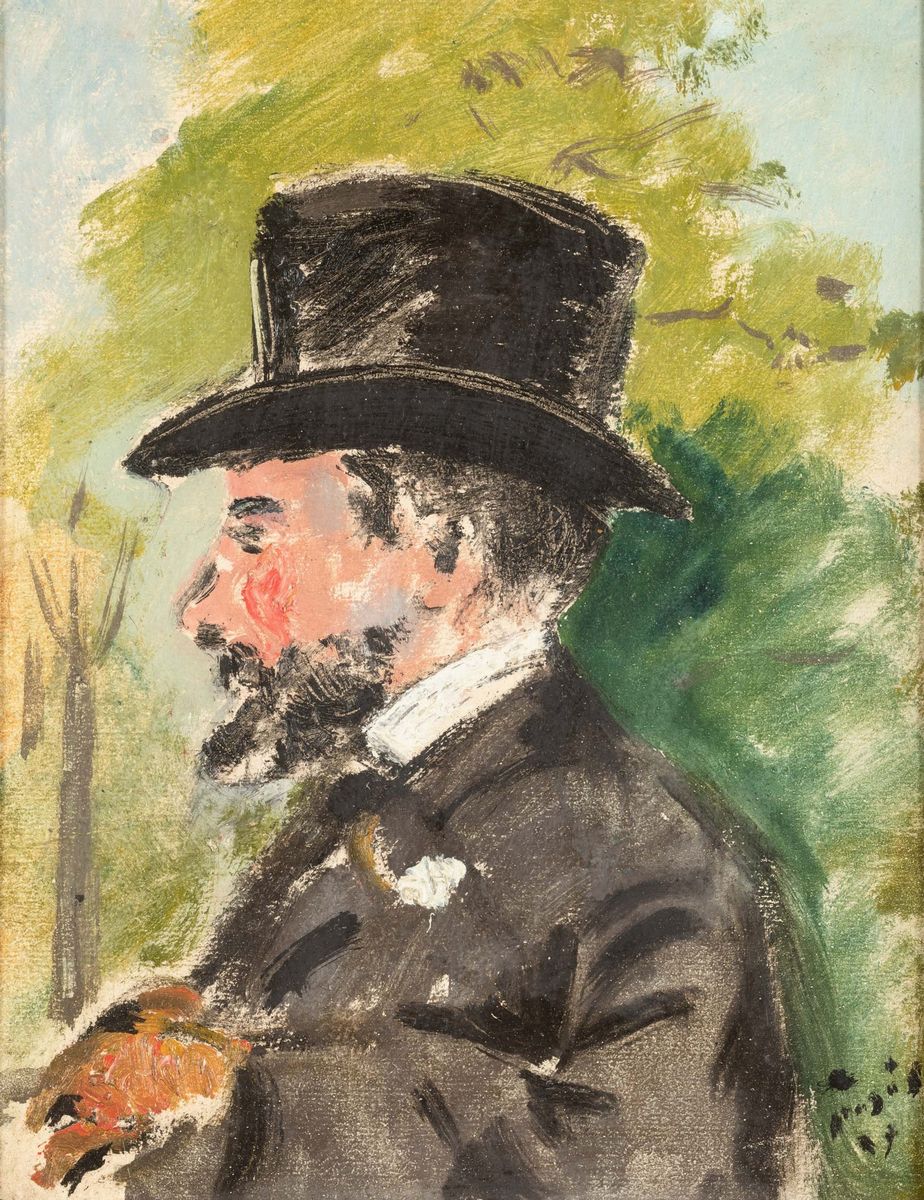 Filippo De Pisis - Omaggio a Manet Col Ritratto di Lautrec