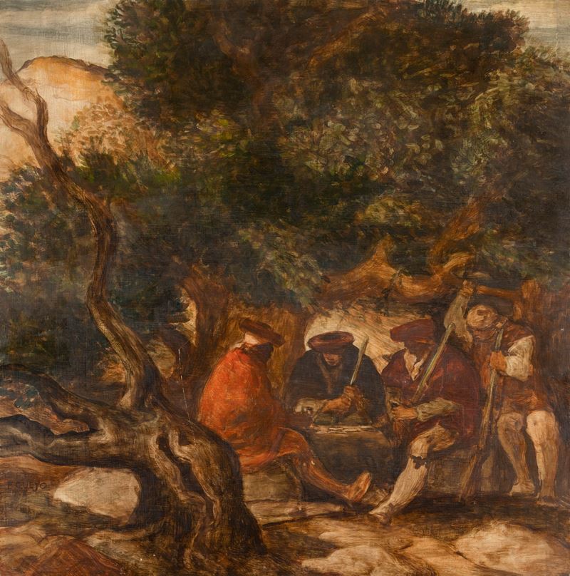Salvatore Fiume - Contrabbandieri di Ronda (partita di Carte)