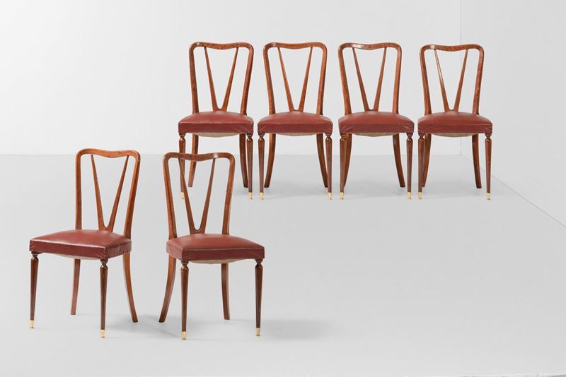 Set di sei sedie  - Asta Design - Cambi Casa d'Aste