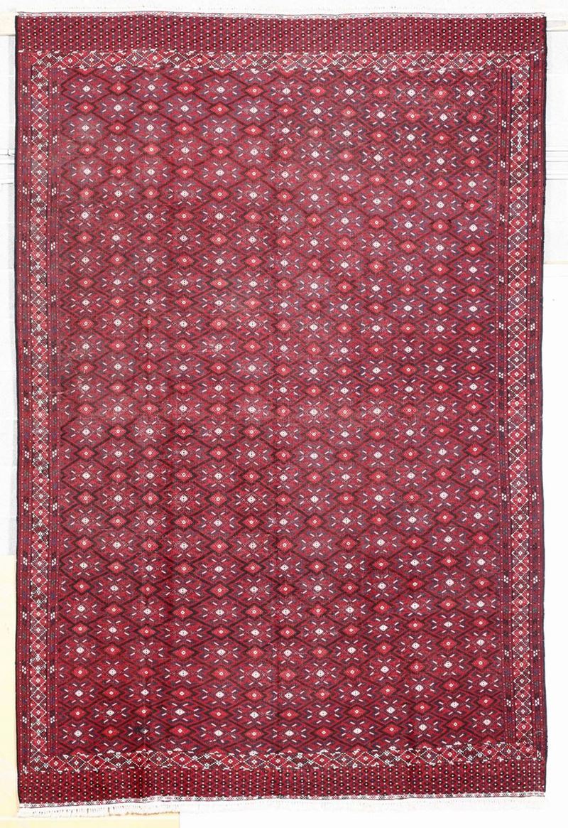 Soumak Turkmeno inizio XX secolo  - Auction Antique Carpets - Cambi Casa d'Aste