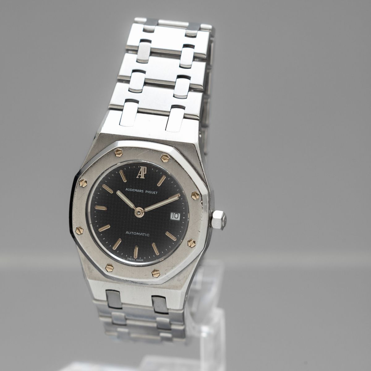Audemars Piguet - Royal Oak Lady Ref 14470st in Acciaio con Quadrante Blu Notte Tapisserie. Accom...