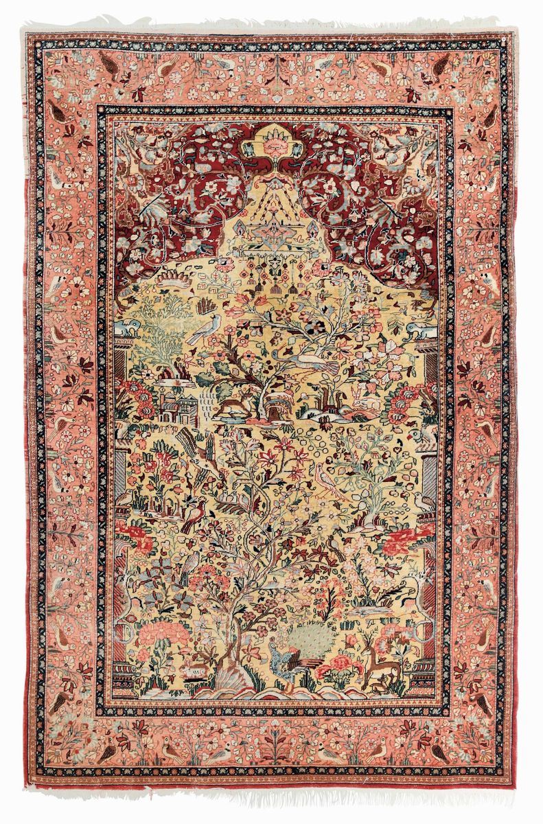 Tappeto Keshan, Persia, fine XIX secolo  - Asta Tappeti Antichi - Cambi Casa d'Aste