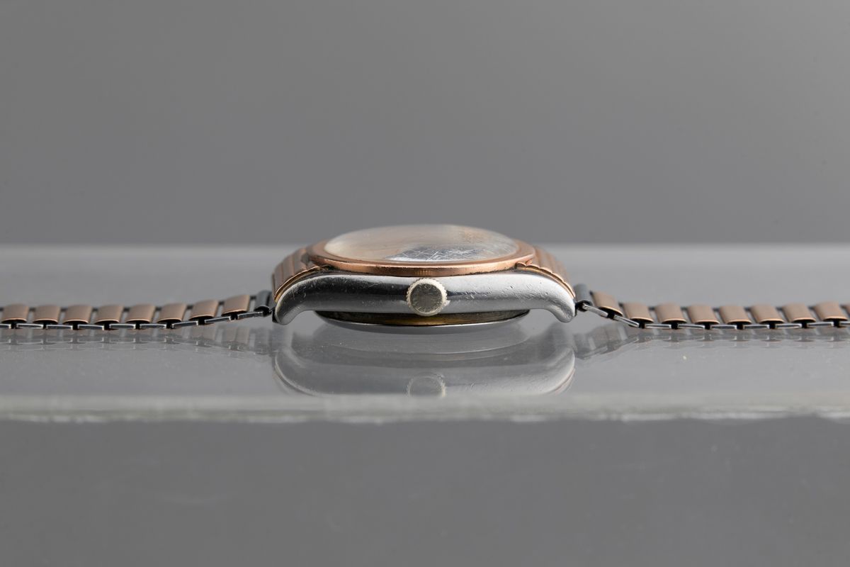 Rolex - Ovetto con Anse Cachè Acciaio e Oro Rosa 18k con Bracciale Bamboo e Dedica sul Quadrante....
