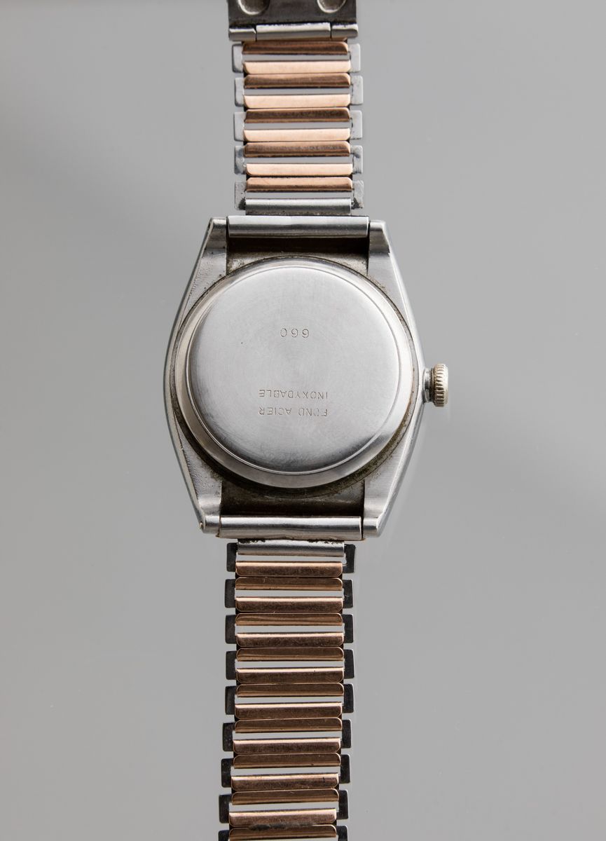 Rolex - Ovetto con Anse Cachè Acciaio e Oro Rosa 18k con Bracciale Bamboo e Dedica sul Quadrante....