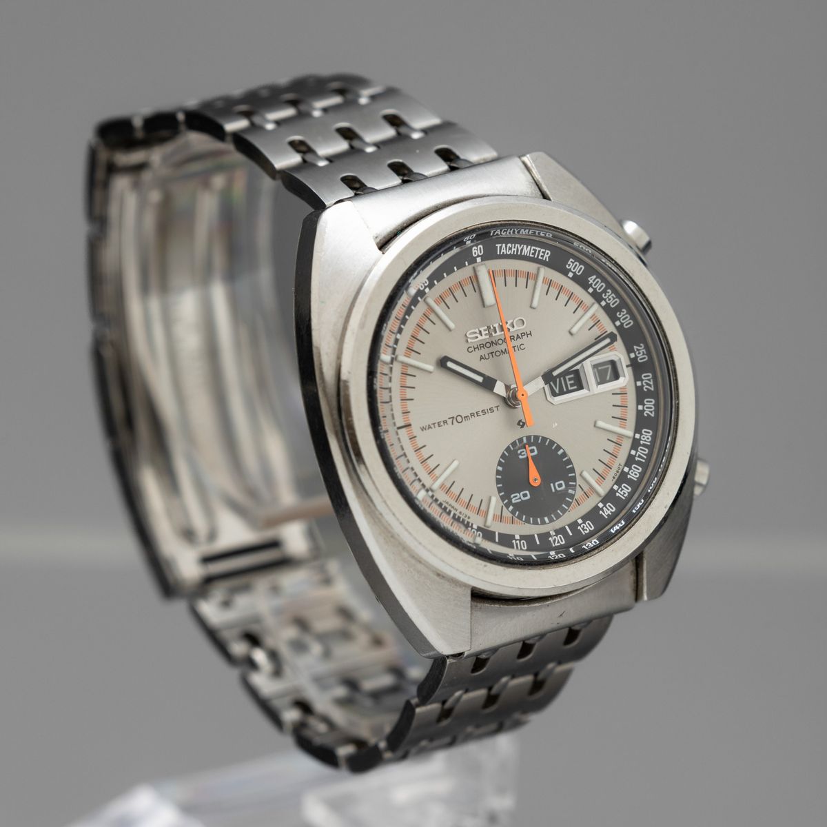 Seiko - Cronografo in Acciaio Automatico con Giorno e Data Ref 6139-6012 con Cassa Tonneau