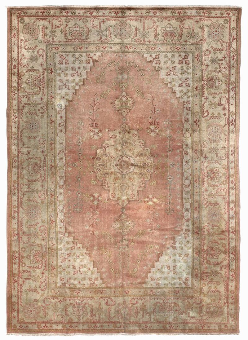 Tappeto Smirne, Anatolia inizio XX secolo  - Auction Antique Carpets - Cambi Casa d'Aste