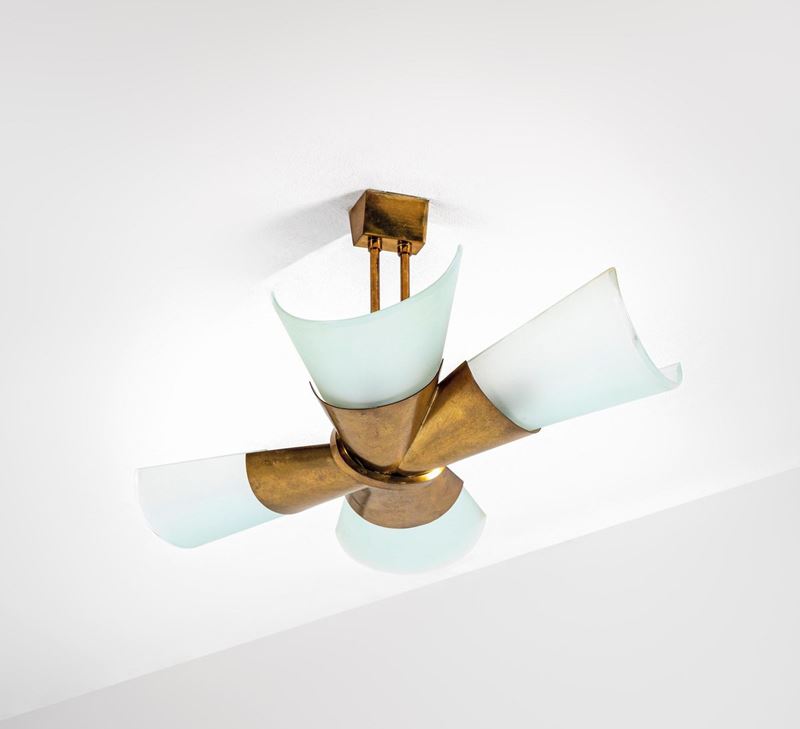 Max Ingrand : Suspension lamp.  - Auction Fine Design - Cambi Casa d'Aste