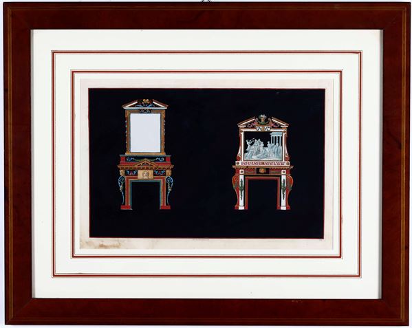 Incisione acquerellata, John Boydell 1784