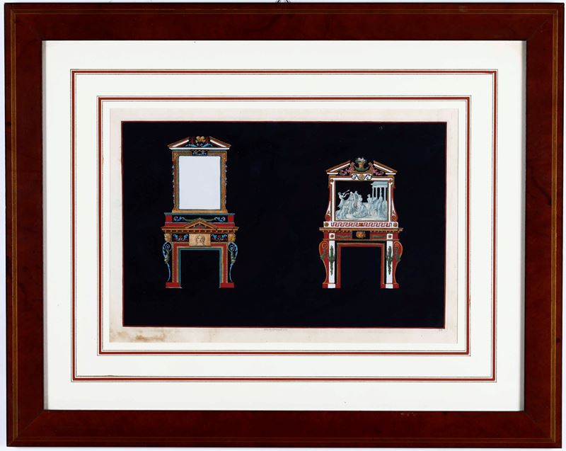 Incisione acquerellata, John Boydell 1784  - Auction Antique - Cambi Casa d'Aste