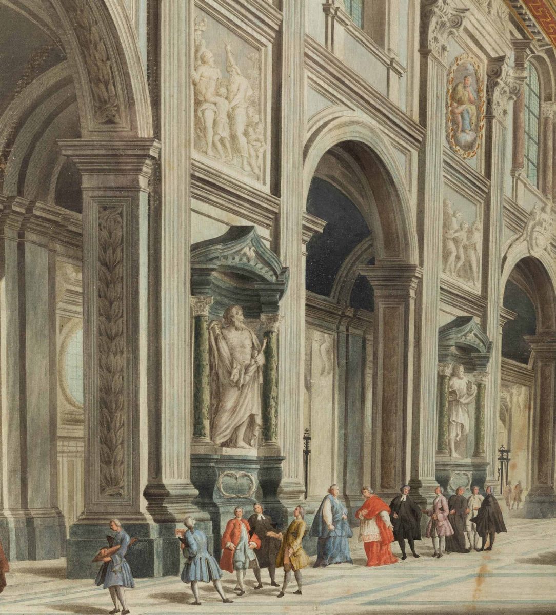 Giovanni Paolo Panini (1692 Piacenza-1765 Roma), da Interno della Basilica di San Giovanni in Lat...