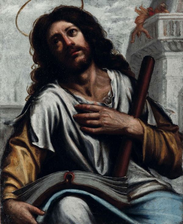 Scuola emiliana del XVII secolo Ritratto di Evangelista